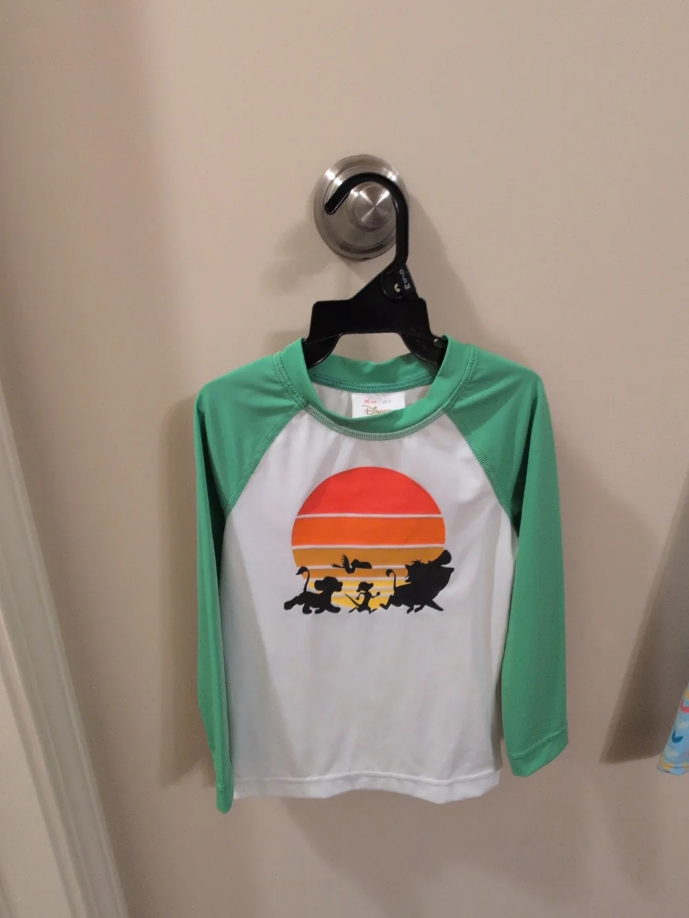 NWT Disney X Hanna 3t  Anderrson Lion king Sunset Graphic Rashguard Top